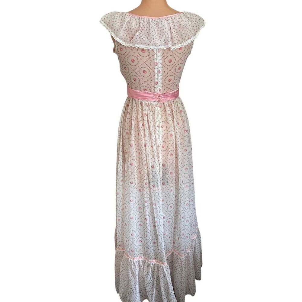 Vintage 70’s Jodi T of California Cottage Core Prairie Dress - Picture 4 of 15